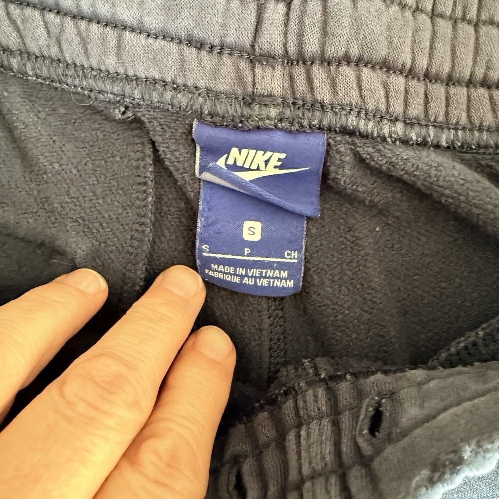Nike Joggers Mens Small Navy Blue Sweatpants Swoosh Logo Athletic Pants - Picture 3 of 6